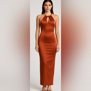 Women's Naked Wardrobe Maxi Dress Size M Red